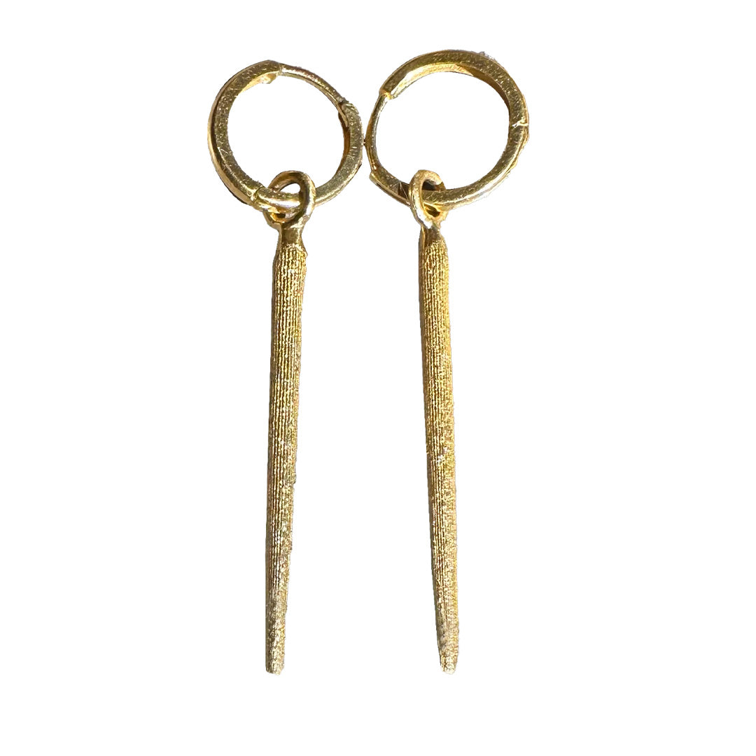 Tiny Sea Urchin Earrings With Diamond