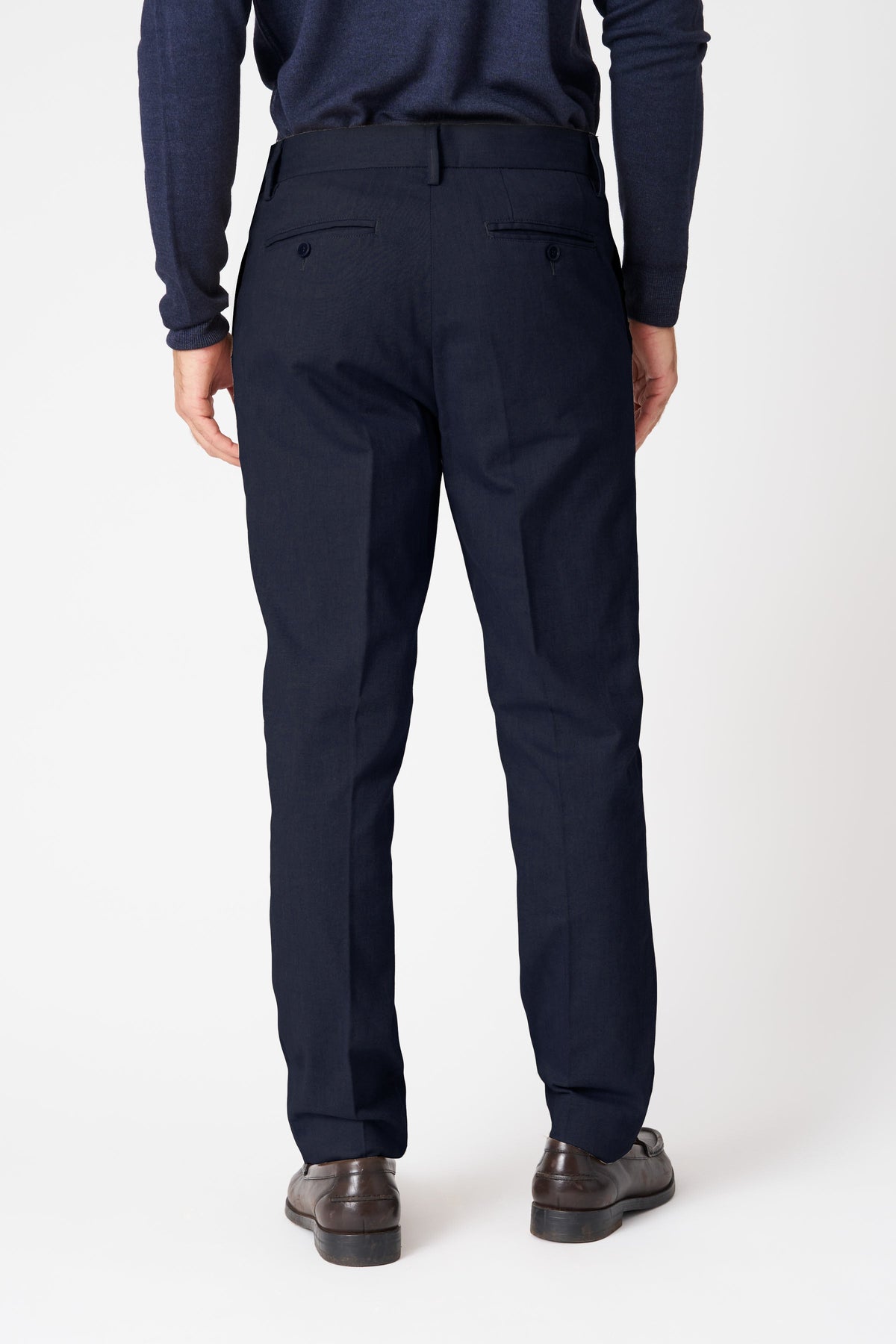 Men's Cotton Chino Pants – Midnight Blue, view 4