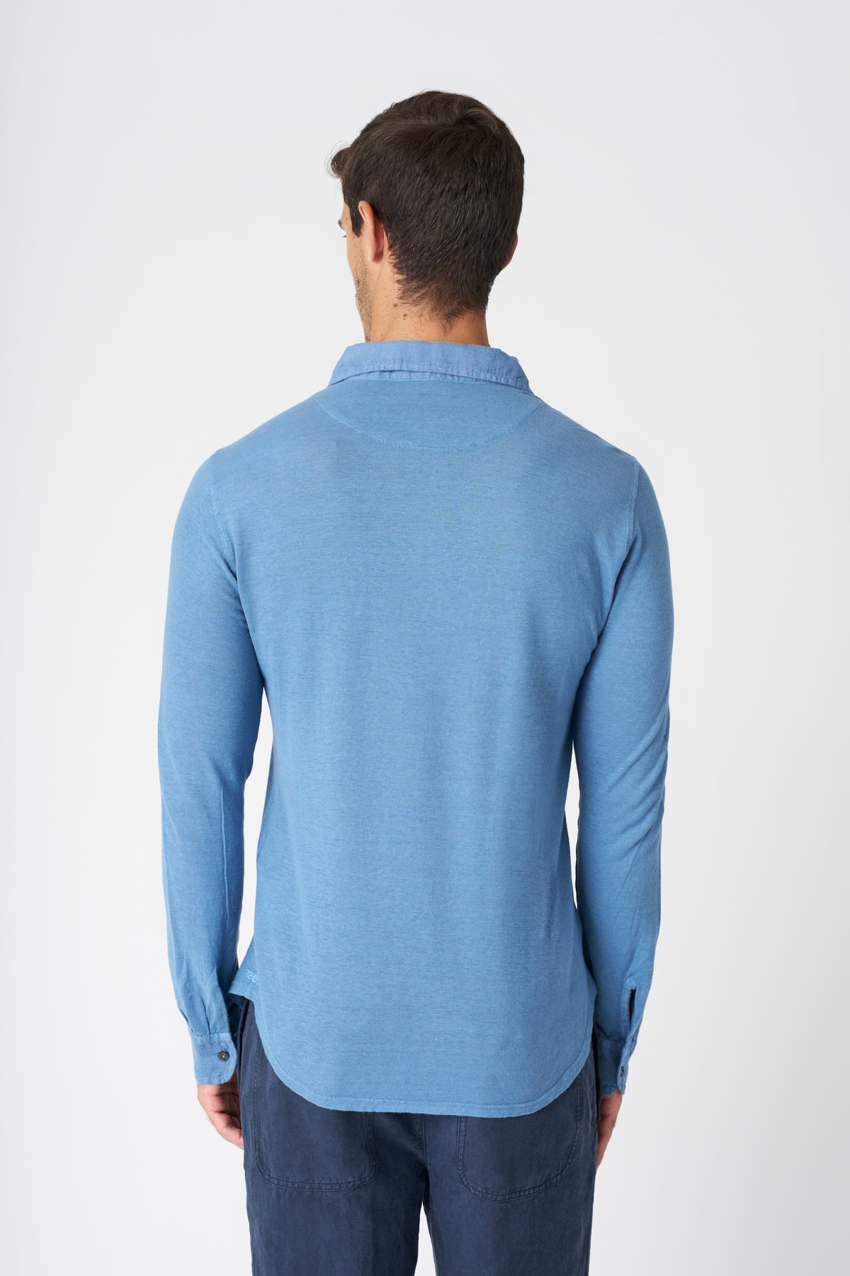 Men's Classic Collar Slim Fit Linen Shirt – Avio, view 4