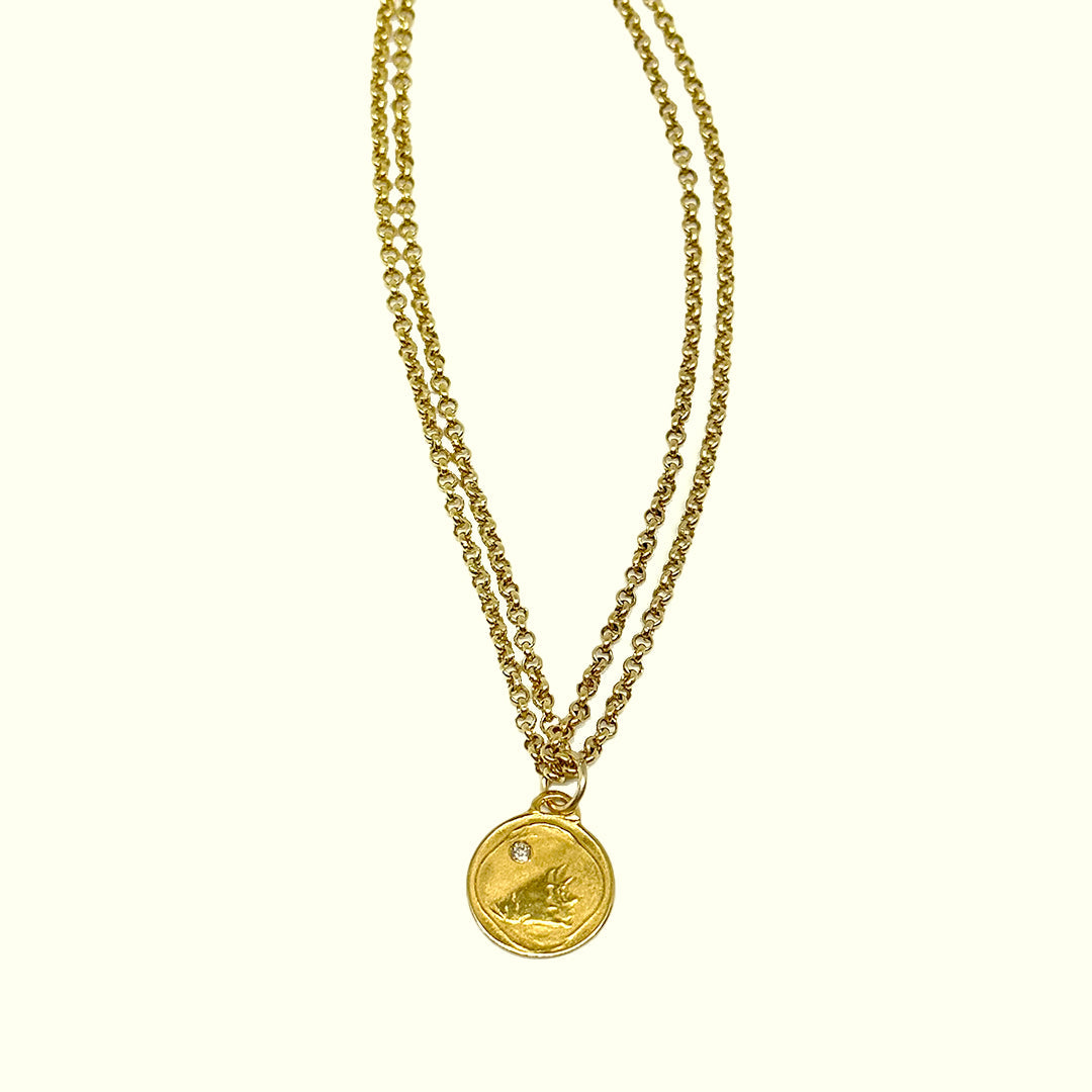 Small Conch Shell 14K Gold Charm