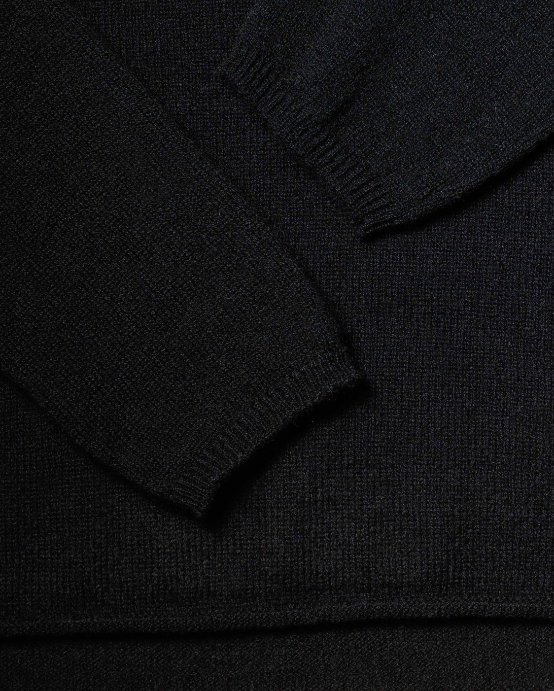 Monticelli Women's Pure Cashmere Lounge Sweater Black 5