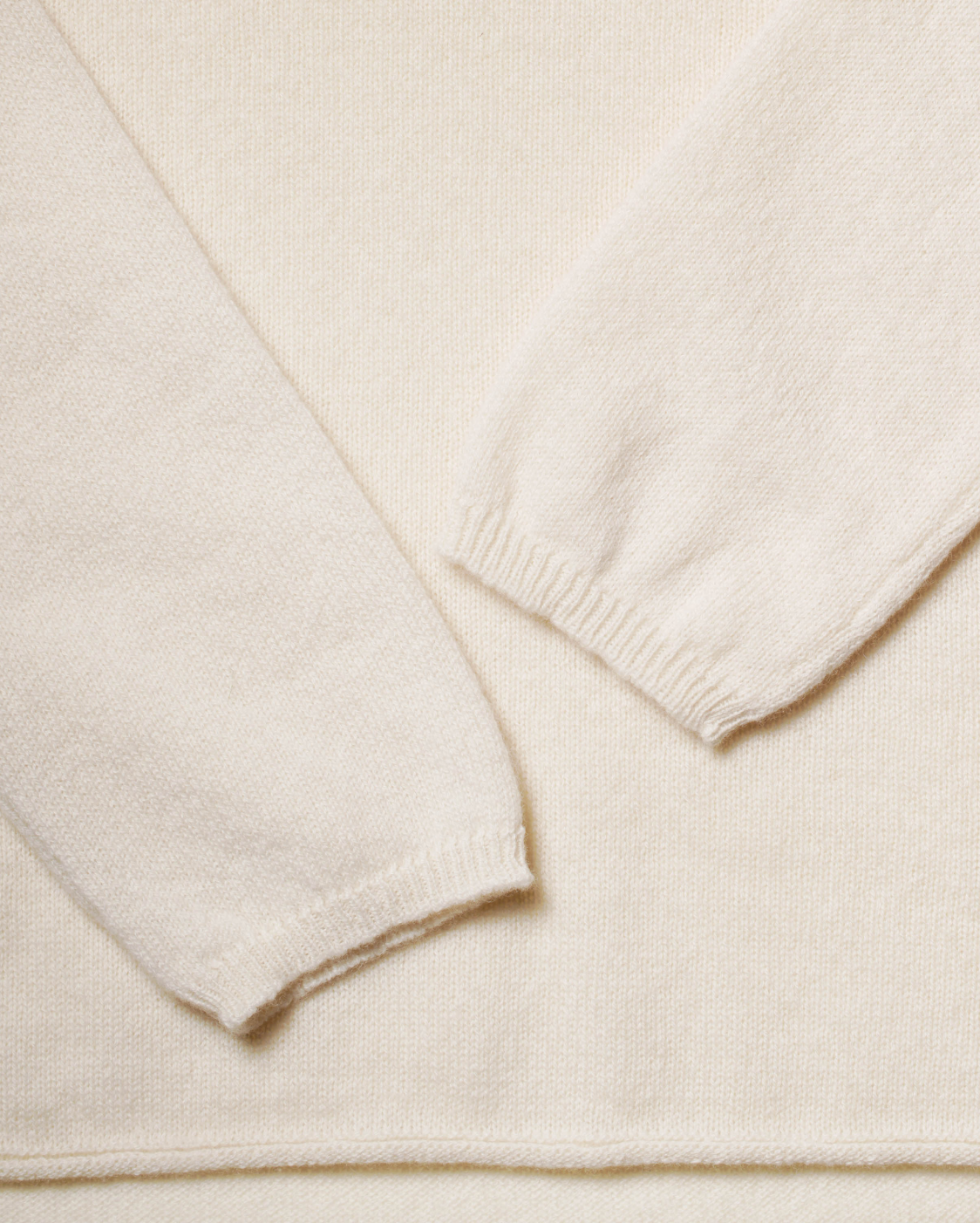 Monticelli Women's Pure Cashmere Lounge Sweater Milk White 5