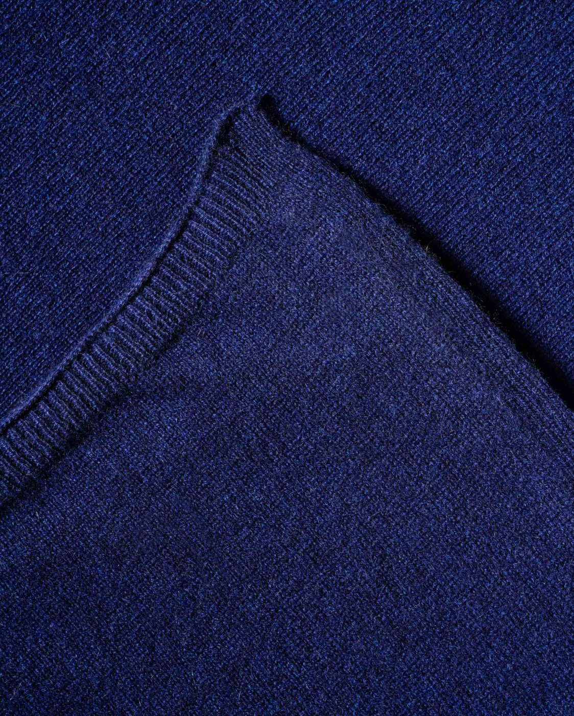 Monticelli Women's Long Pure Cashmere Poncho Made In Italy Blue 5