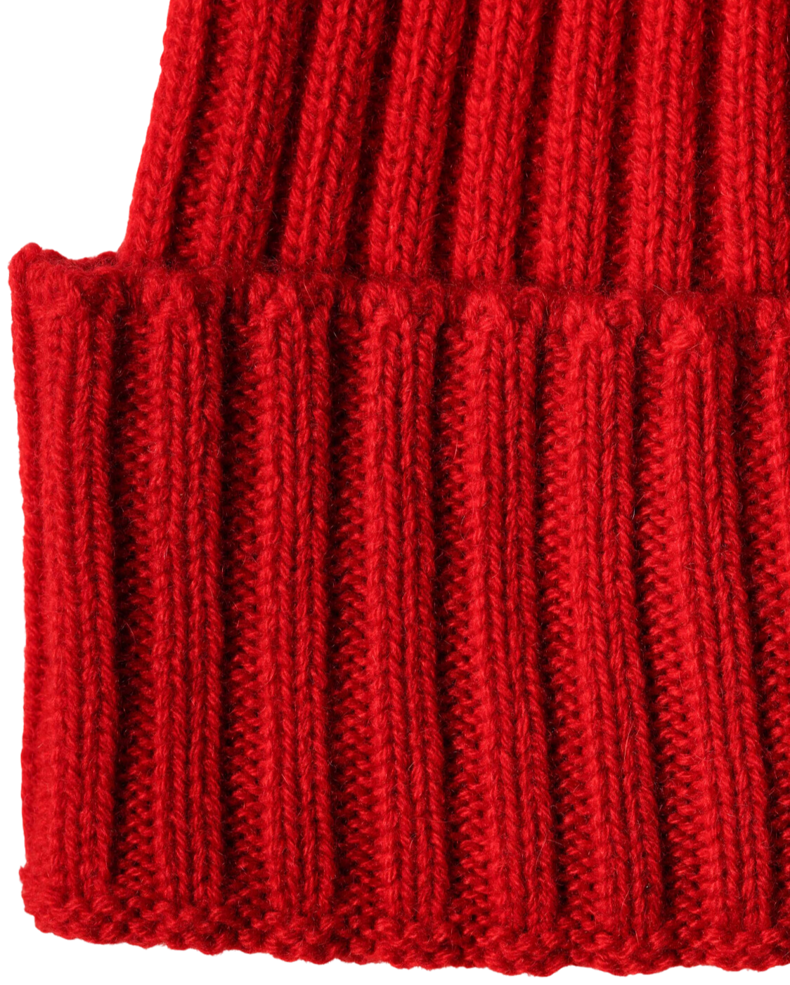Monticelli Pure Cashmere Ribbed Hat Red 1 6