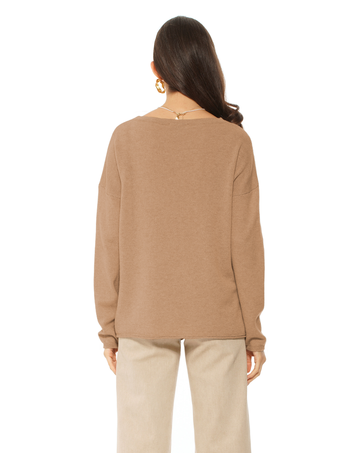 Women's Pure Cashmere Lounge Sweater Camel