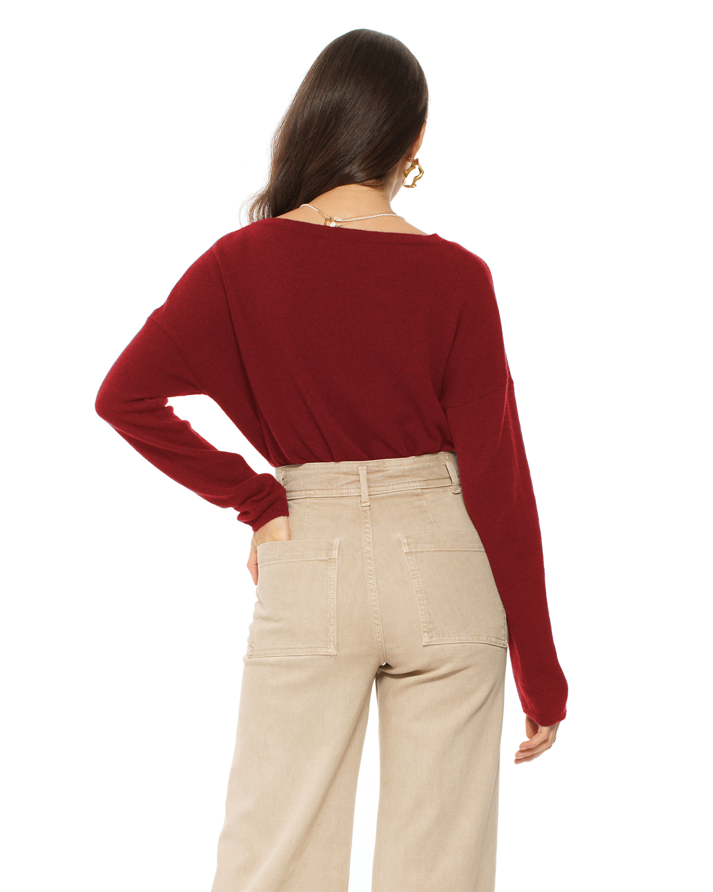 Women's Pure Cashmere Lounge Sweater Chianti