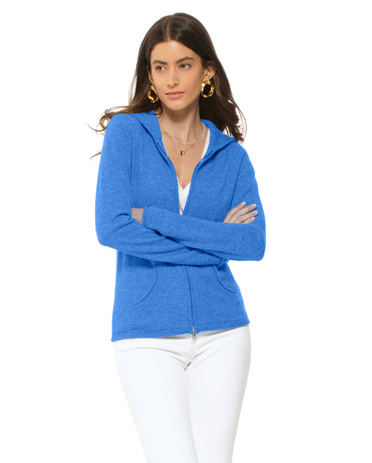 Women's Pure Cashmere Hoodie Sweater Jeans