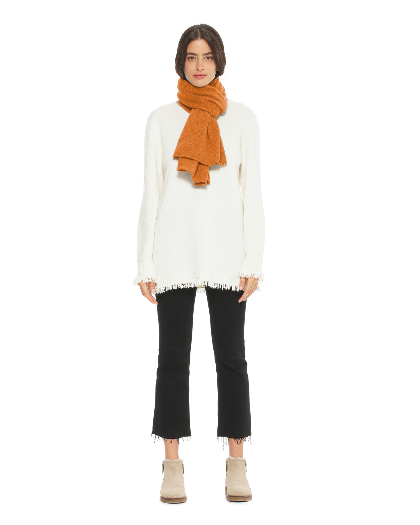 Pure Cashmere Cloud-Soft Scarf Saffron