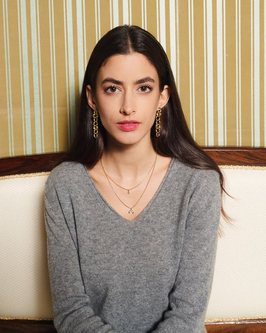 Pure Cashmere V Neck sweater made in Italy