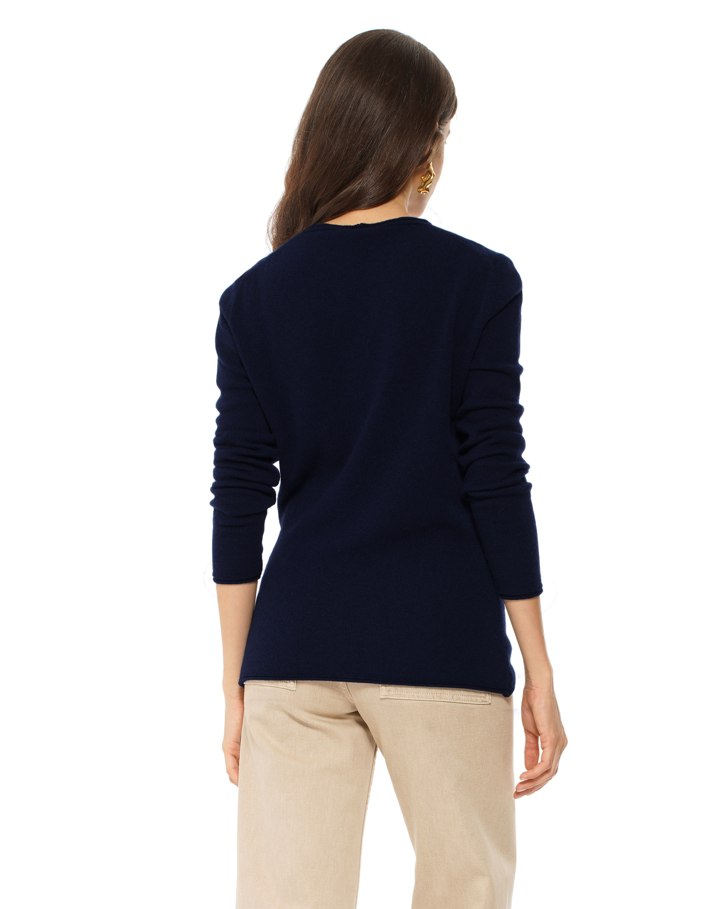 Women's Ultra-Light Cashmere V-Neck Sweater Night Blue