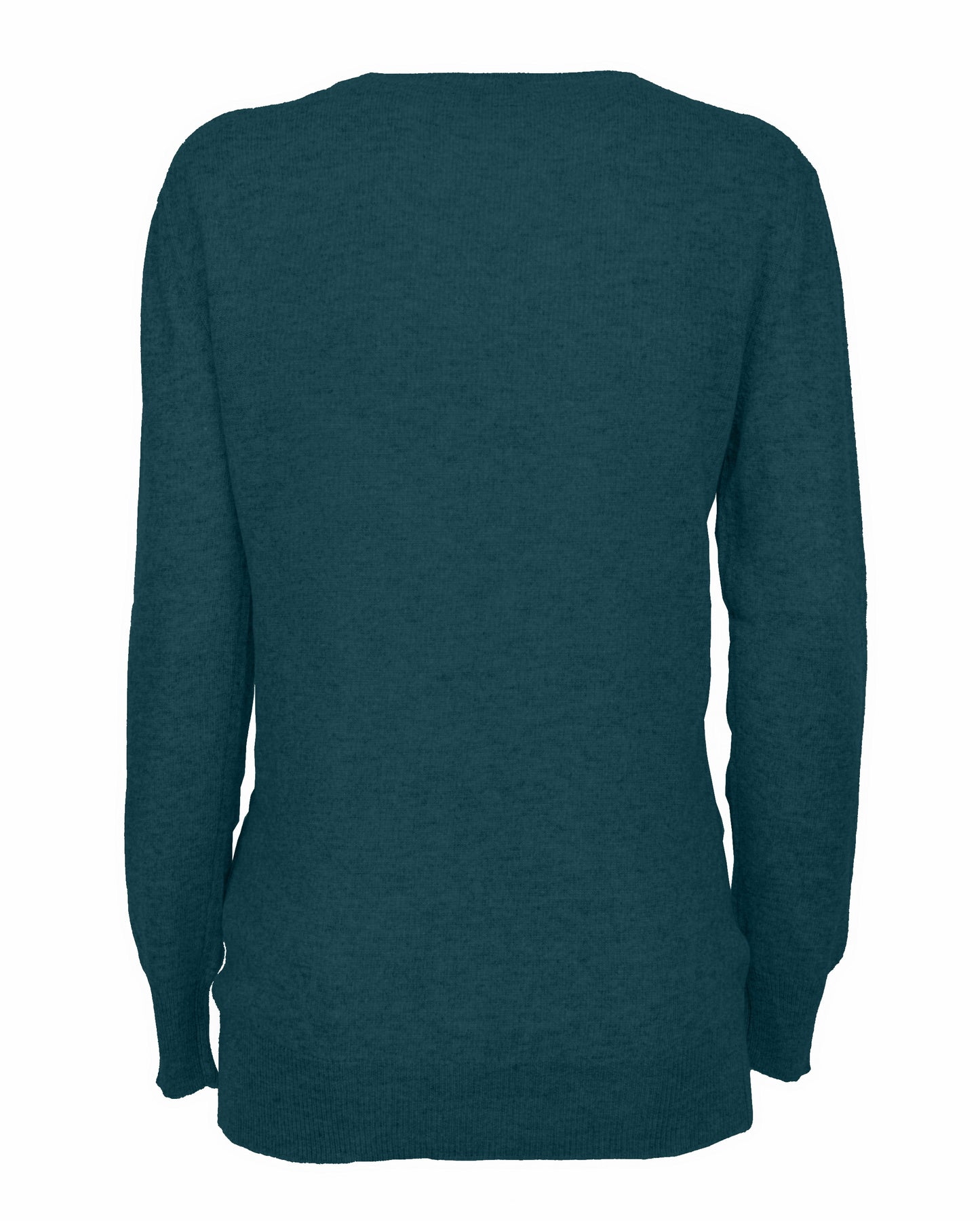 Women's Pure Cashmere Original Crew Neck Sweater Forest Green Made In Italy2