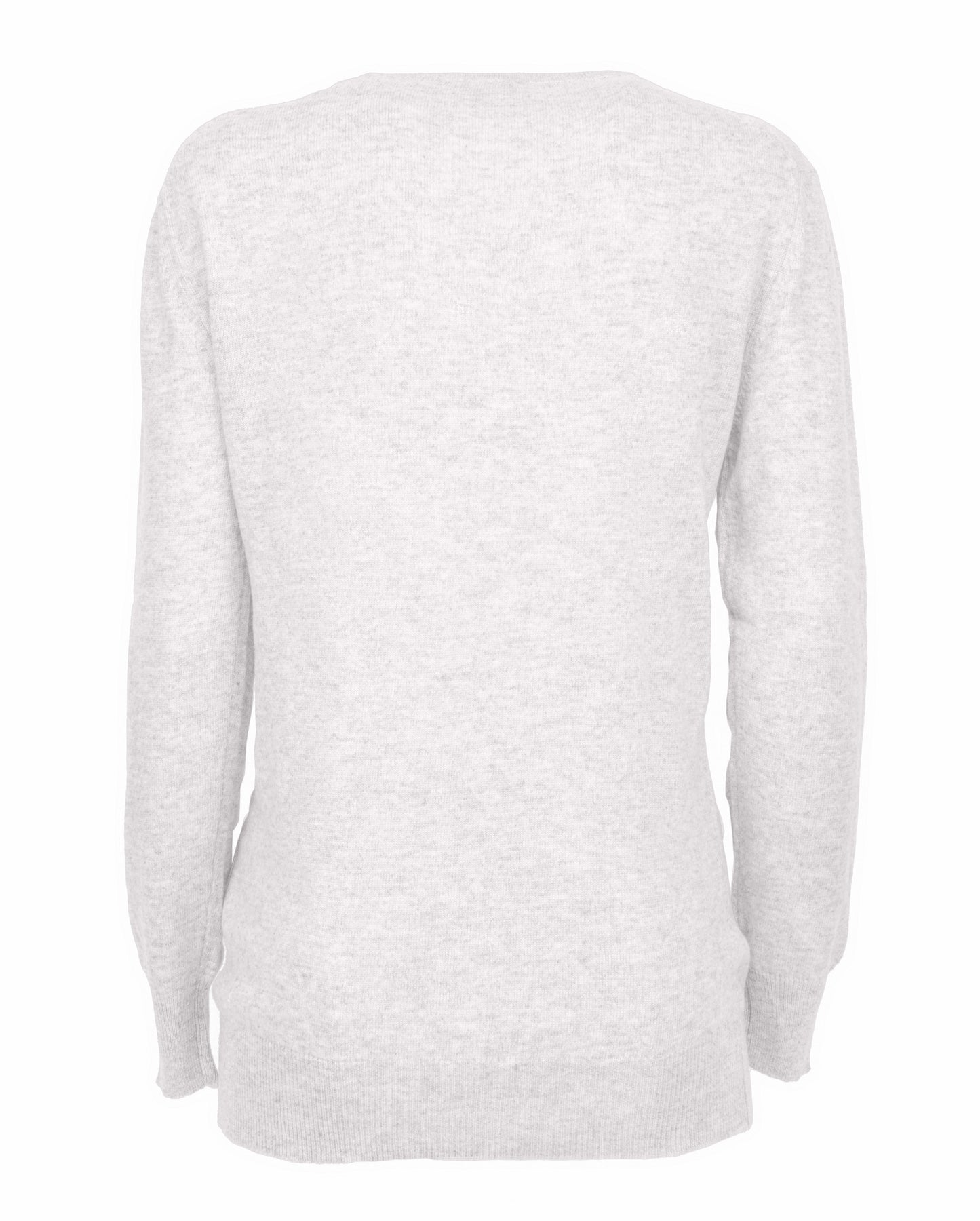 Women's Pure Cashmere Original Crew Neck Sweater Off White Made In Italy2