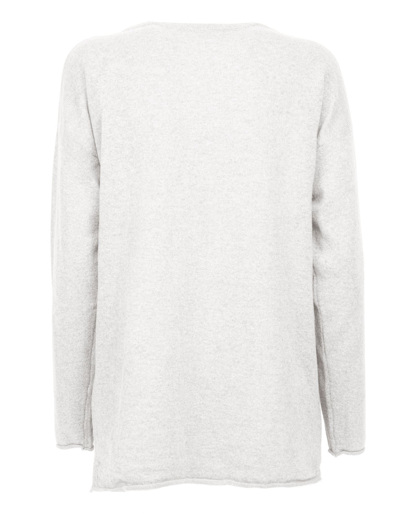 Womens Cashmere Maxi Sweater Boat Neck Off White 2