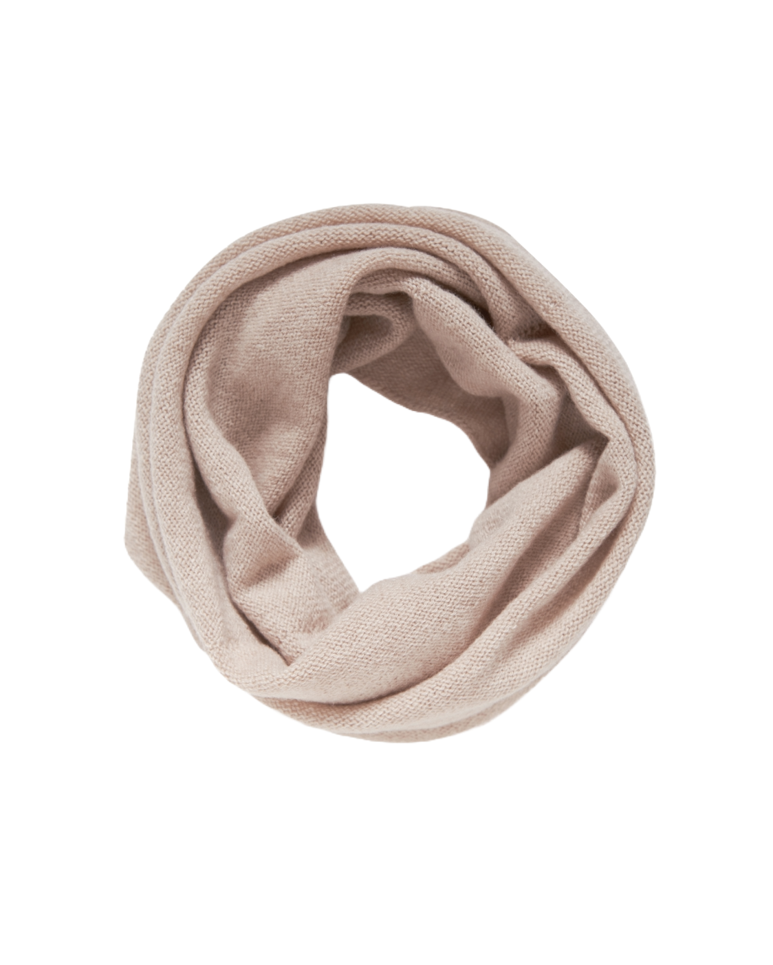 Monticelli Women's Pure Cashmere Collar Scarf Beige Made In Italy 4