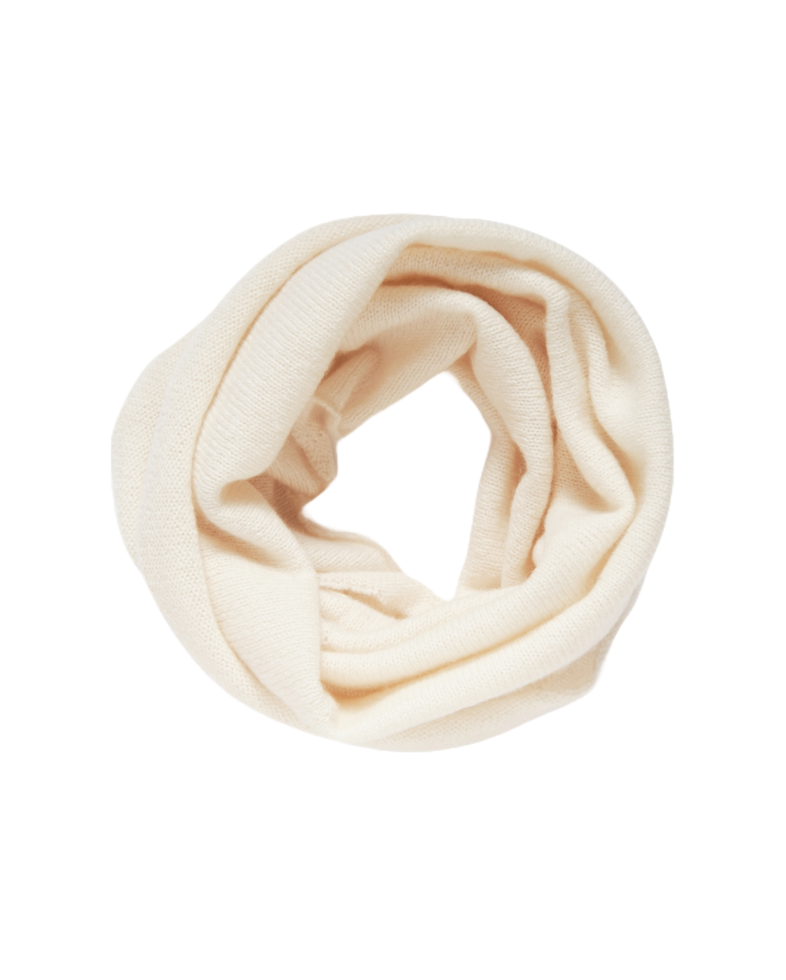 Monticelli Women's Pure Cashmere Collar Scarf Milk White Made In Italy 4