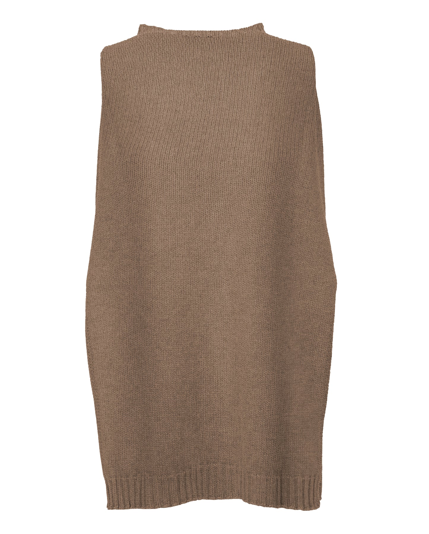 poncho side slits pure cashmere Brown Made In Italy 2