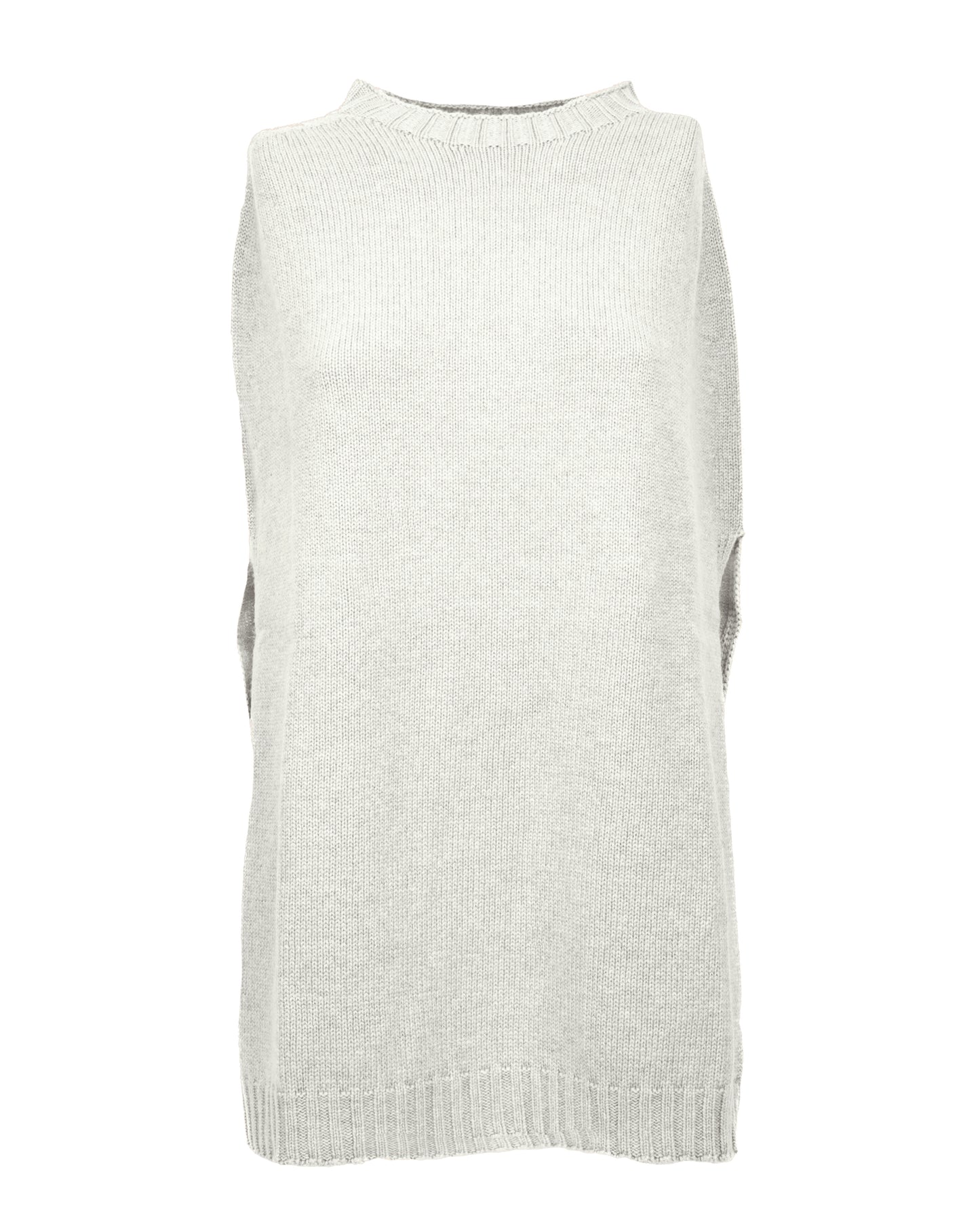 poncho side slits pure cashmere Off White Made In Italy 1