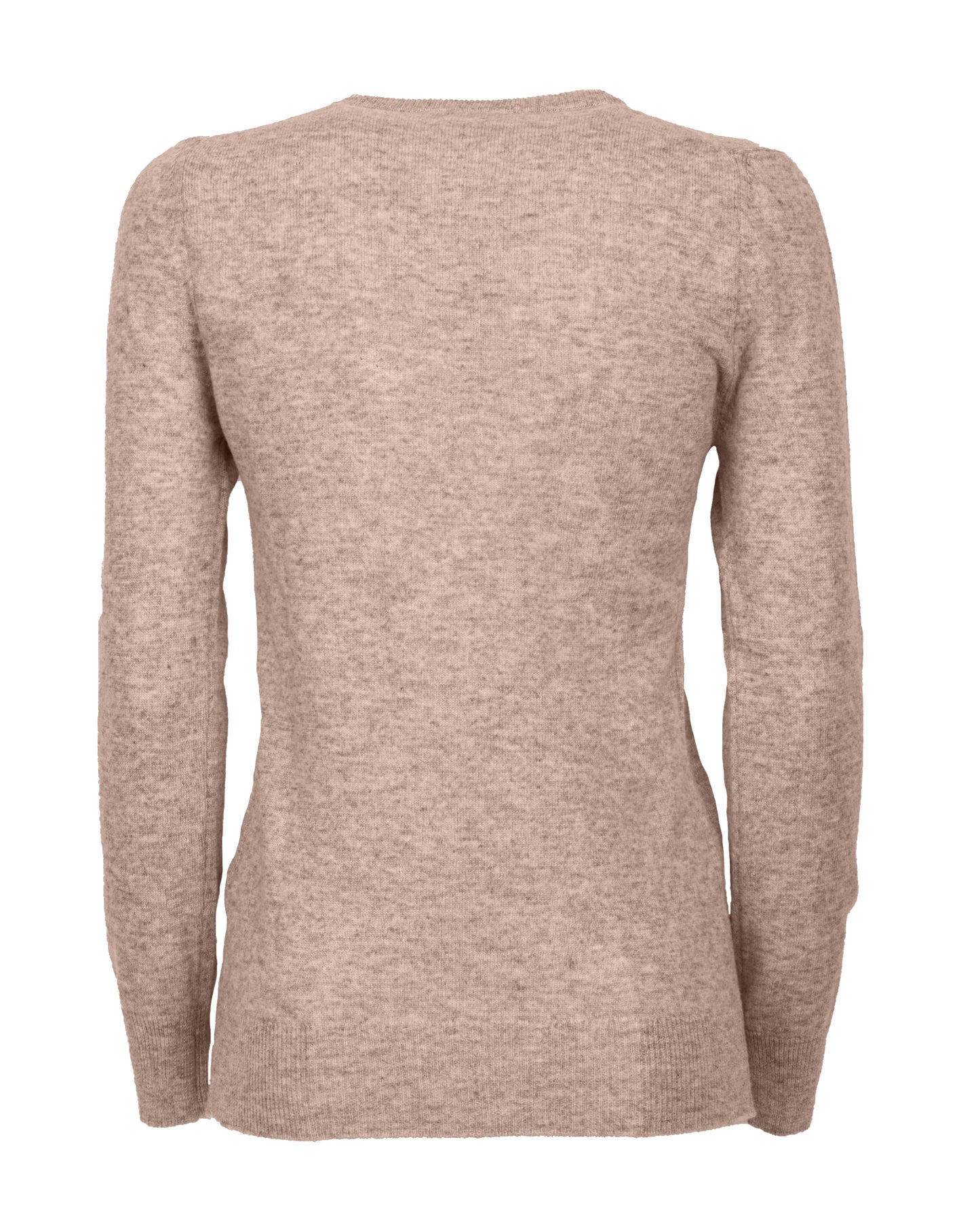 Womens Funnel Neck Sweater Pure Cashmere Links Stitch Taupe Made In Italy 2