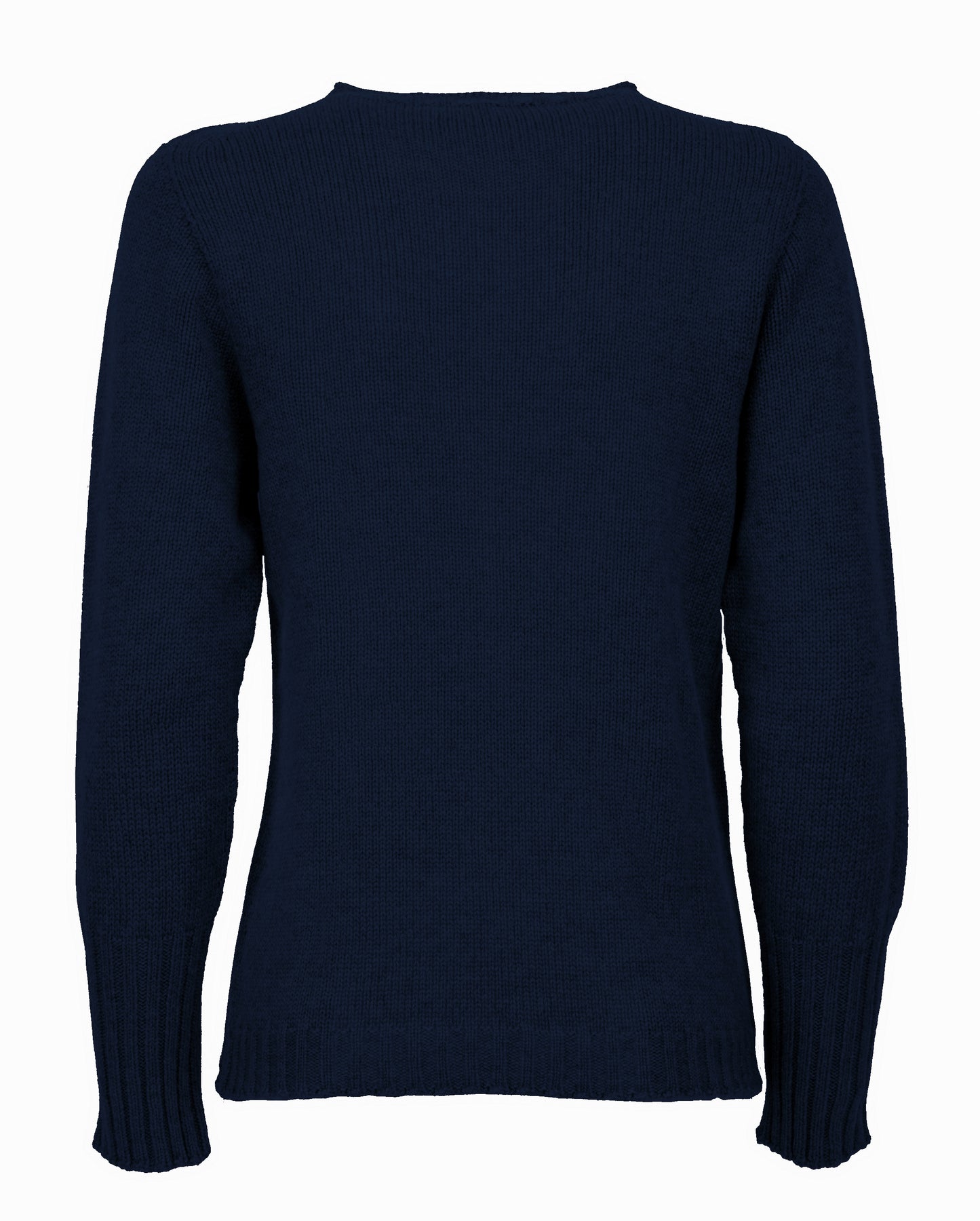 Womens Cashmere Crew Neck Sweater Night Blue 2