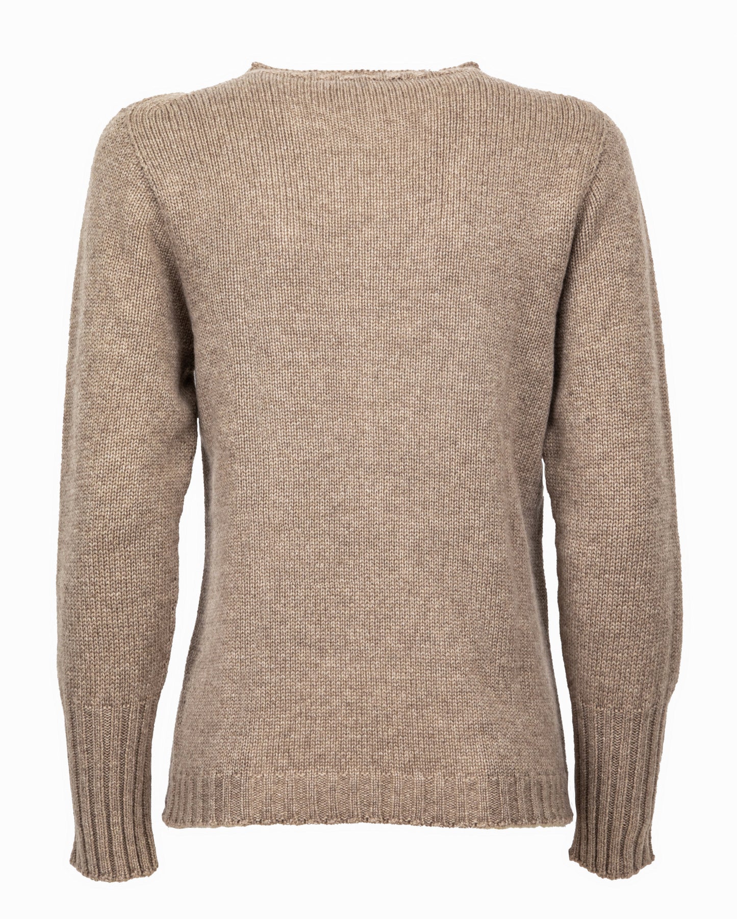 Womens Cashmere Crew Neck Sweater Taupe 7