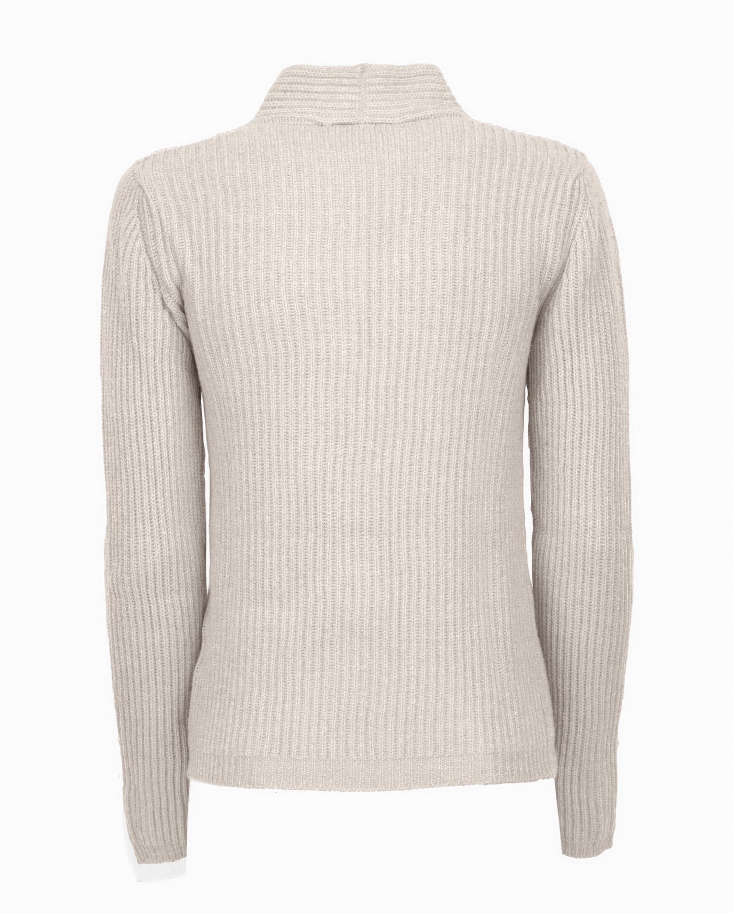 Monticelli Womens Cashmere Fisherman Rib Blazer Milk White Made In Italy 2