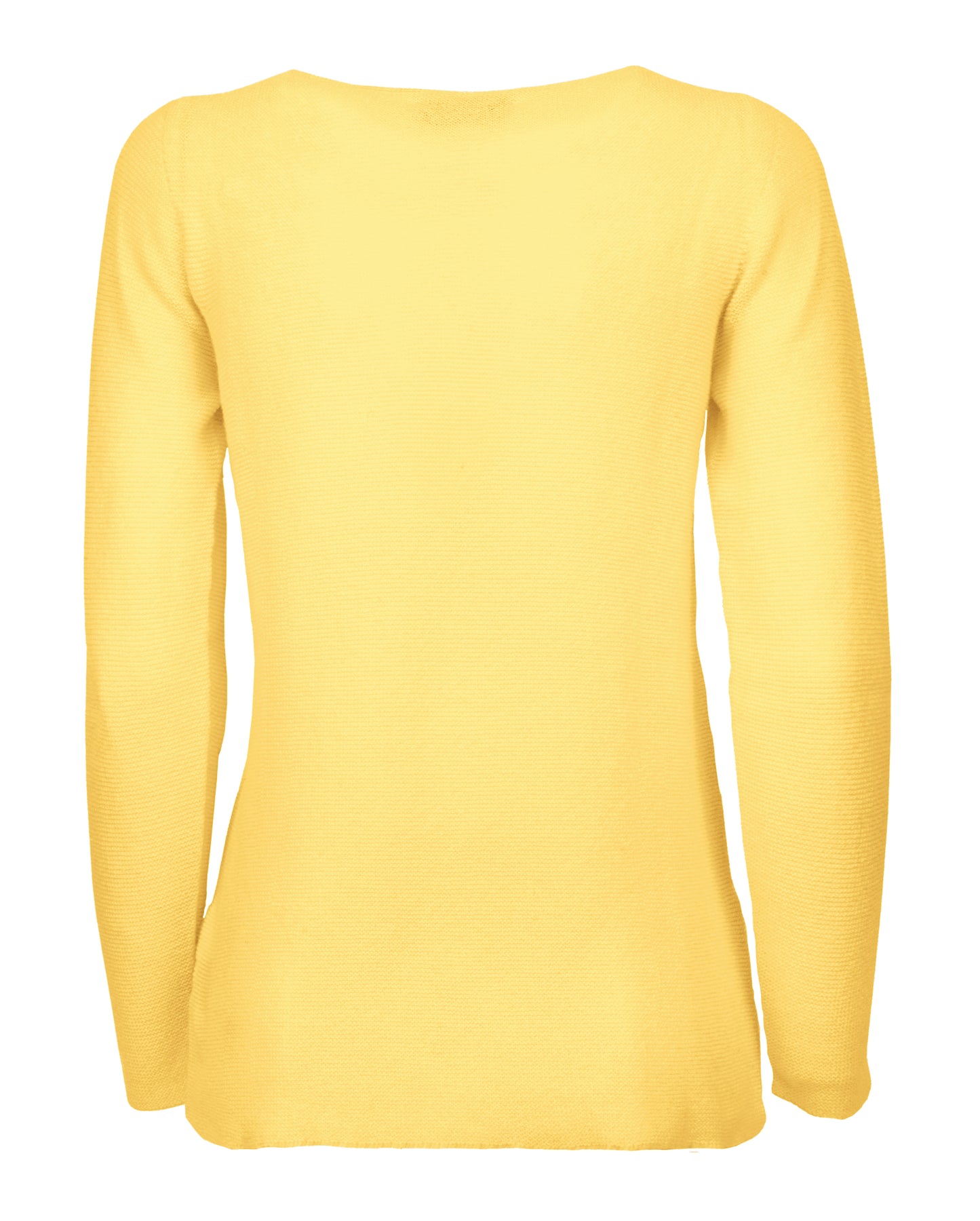 womens crew neck sweater pure cashmere links stitch Lemon Made In Italy 2