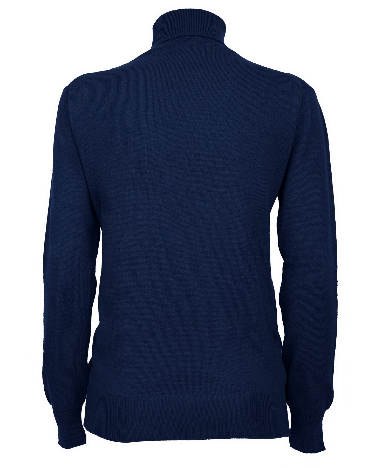 Womens Cashmere Turtleneck Sweater Melnage Blue Made In Italy 2