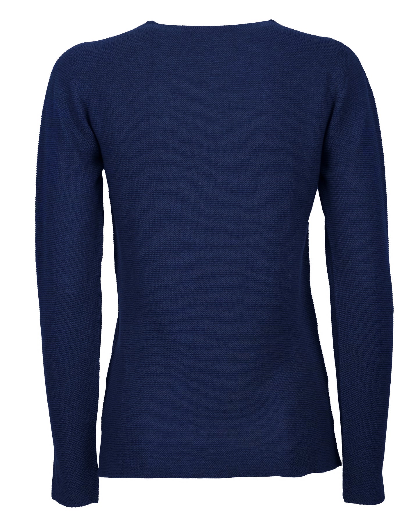 Womens V Neck Sweater Cashmere Links Stitch Melange Blue Made In Italy 2