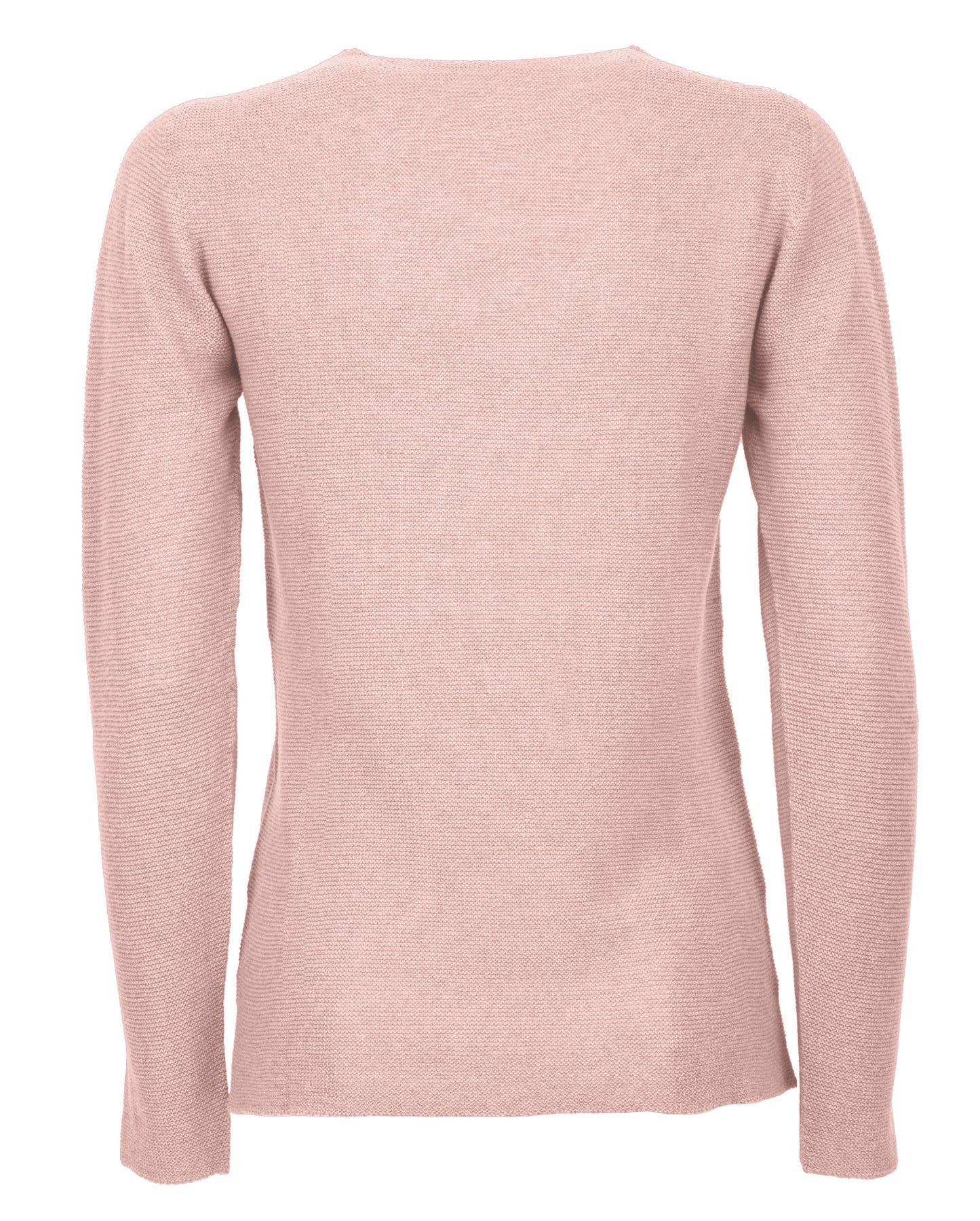 Womens V Neck Sweater Cashmere Links Stitch Peach Made In Italy 2