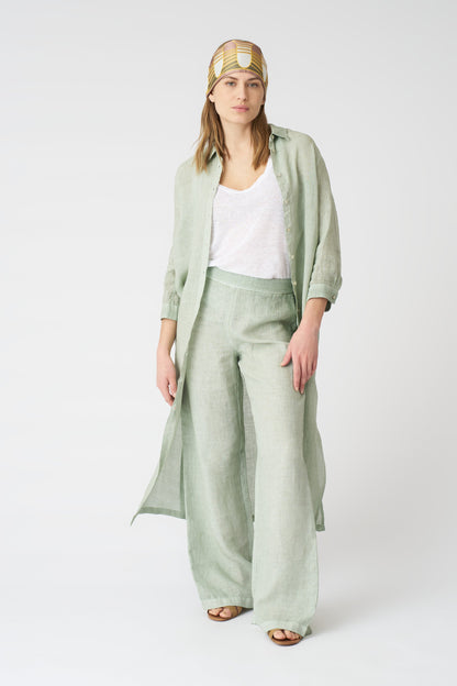 Women's Roma Linen Pants – Pistache Soft Fade, view 1