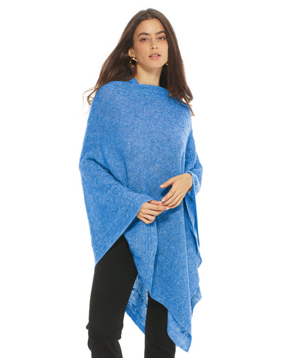 Women's Pure Cashmere Cable Knit Poncho Jeans