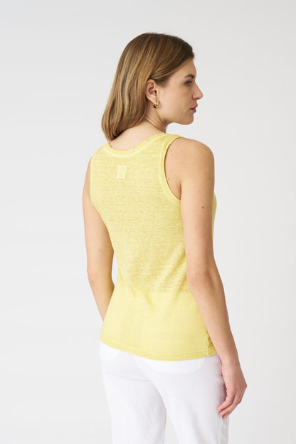 Women's Mila Linen Tank Top – Sun Soft Fade, view 4