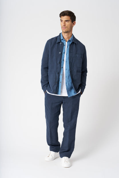 Men's Slim Fit Linen Shirt – Avio, view 3