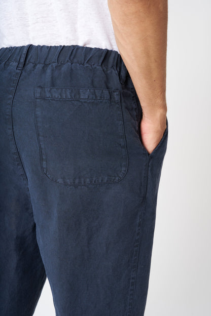 Men's Cotton Relaxed Fit Pants – Marine, view 2