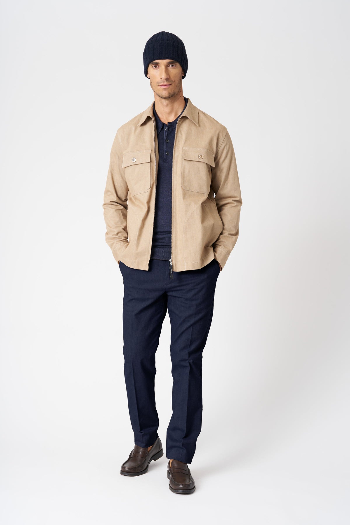 Men's Cotton Chino Pants – Midnight Blue, view 1