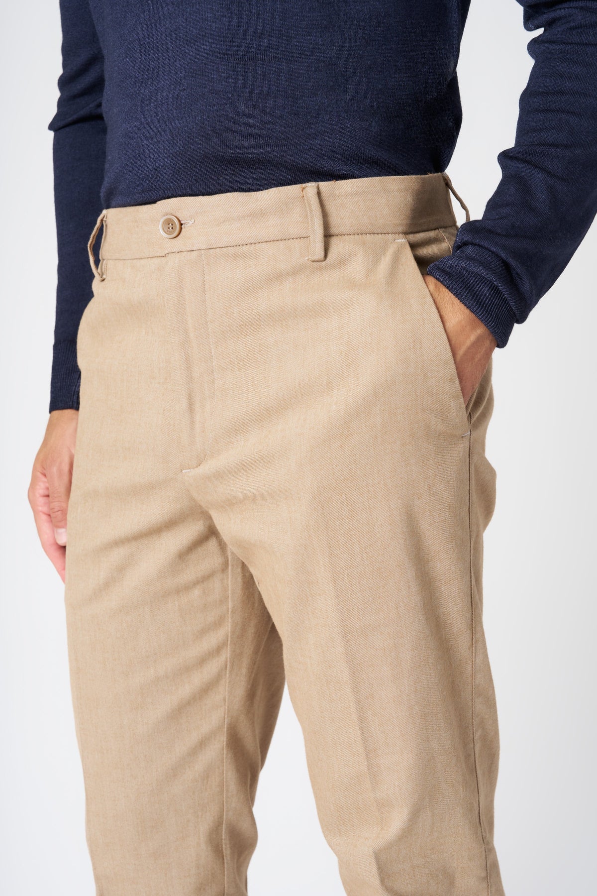 Men's Cotton Chino Pants – Safari, view 2
