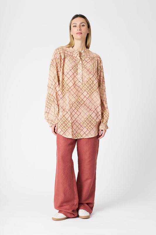 Women's Wide-Leg Heavy Pants – Burned, view 1