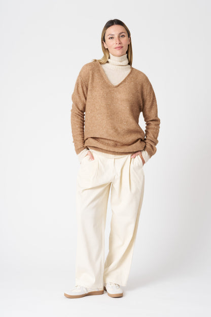 Women's Knit V-Neck with Sequins – Teddy, view 3