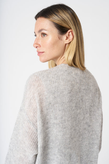 Women's Long Knit Cardigan Light – Perla, view 2