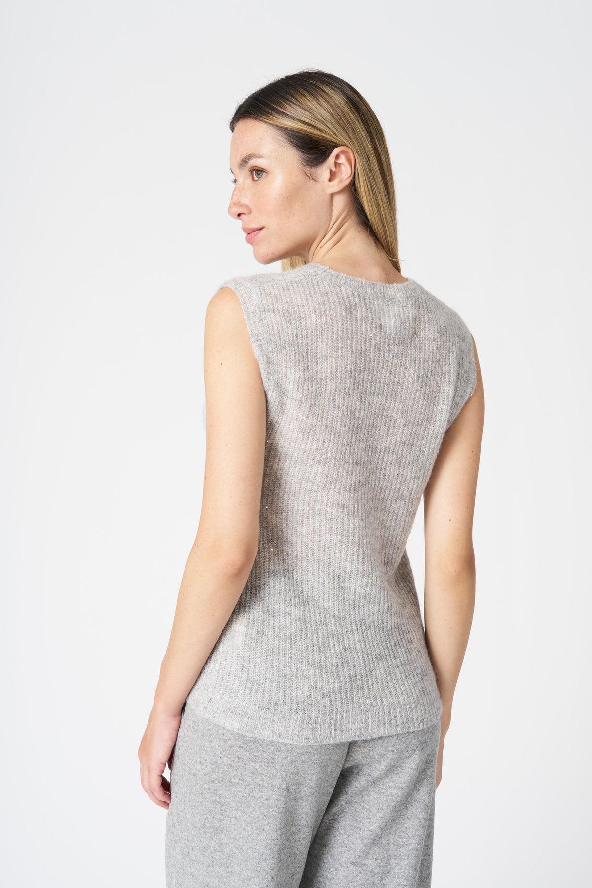 Women's Sleeveless Knit Top – Perla, view 4