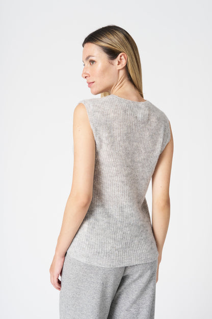 Women's Sleeveless Knit Top – Perla, view 4