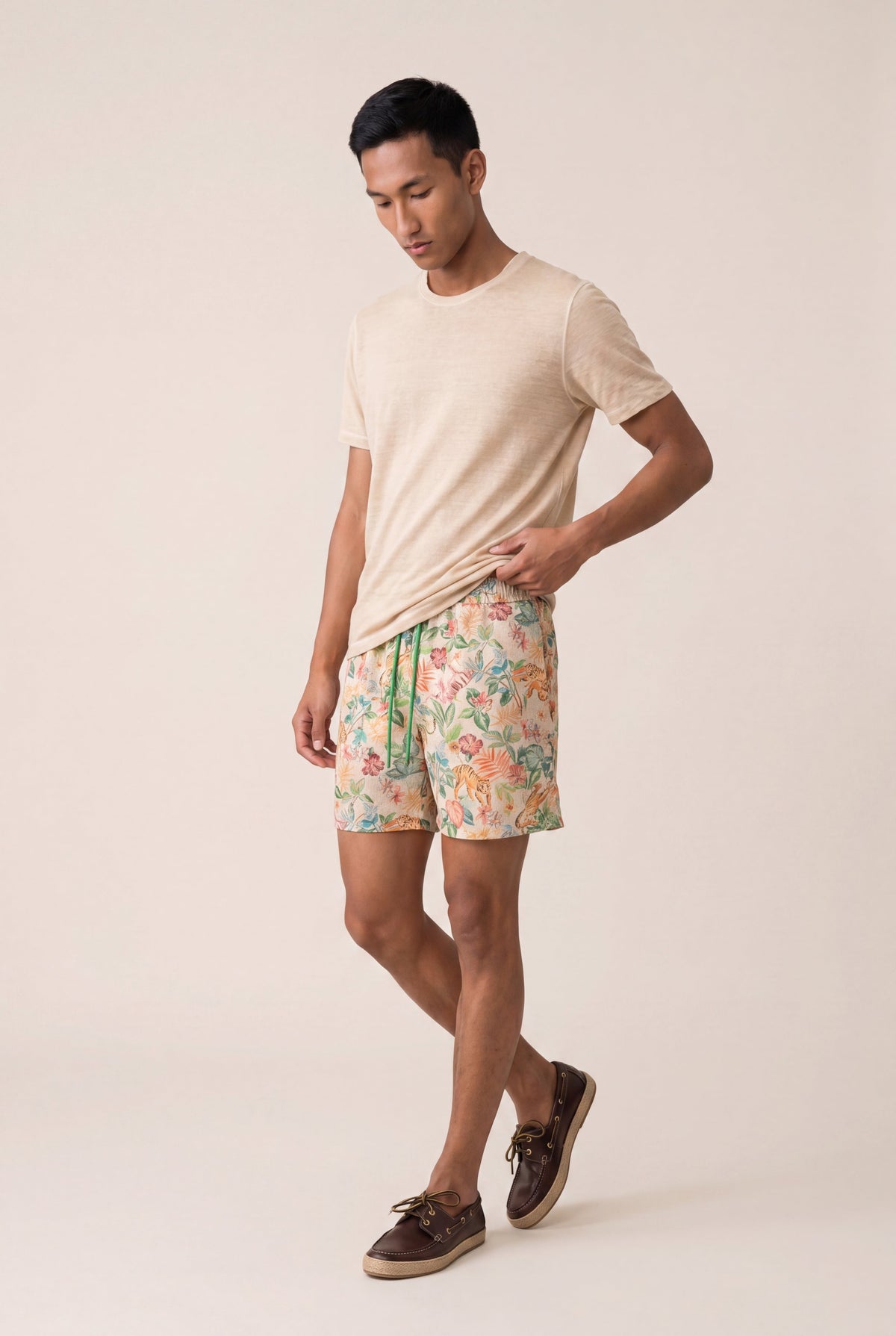 Men's Printed Swim Shorts – Jungle Multi, view 2
