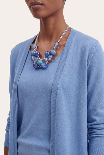 Women's Lightweight Open-Front Knit Cardigan – Pacific Fade, view 2