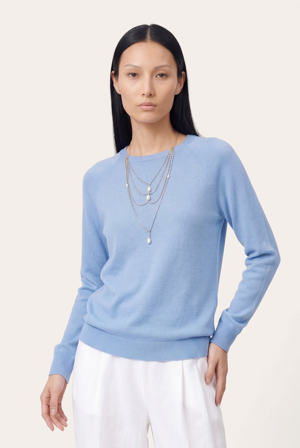 Women's Knit Crewneck Sweater – Savana Fade, view 8