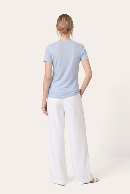 Women's Linen V-Neck T-Shirt – Safari Soft Fade, view 9