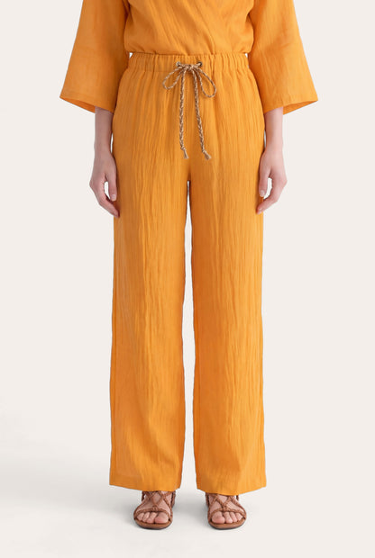 Women's Artistic Patchwork Print Pants – Zafferano, view 1