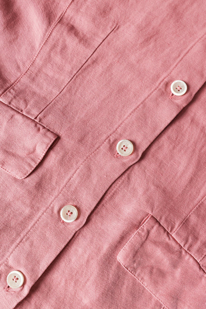 Women's Tailored Linen-Lyocell Jacket – Blush, view 5