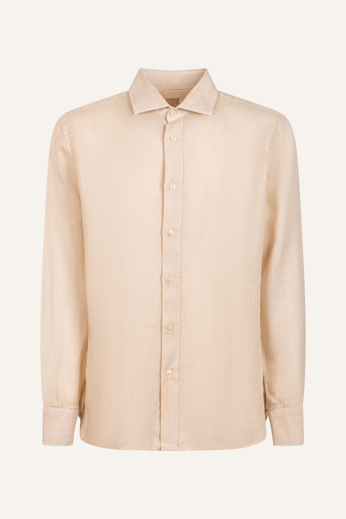 Men's Classic Slim Fit Linen Shirt – Safari Soft Fade, view 6
