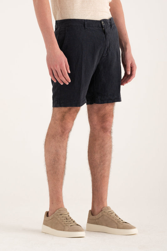Men's Linen Chino Shorts – Marine, view 1