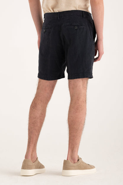 Men's Linen Chino Shorts – Marine, view 2